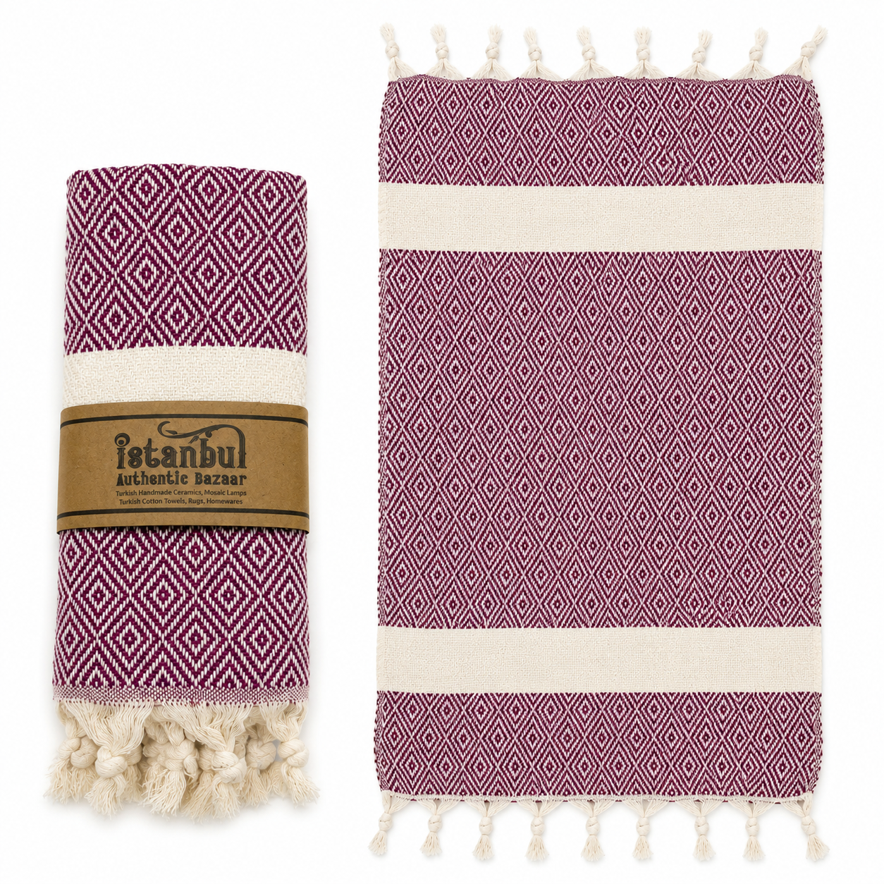 Turkish Hand Towel - Diamond - Wholesale