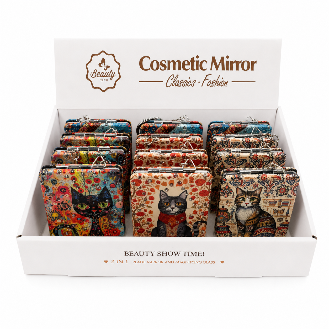 Cat Cosmetic Mirror Set - Wholesale