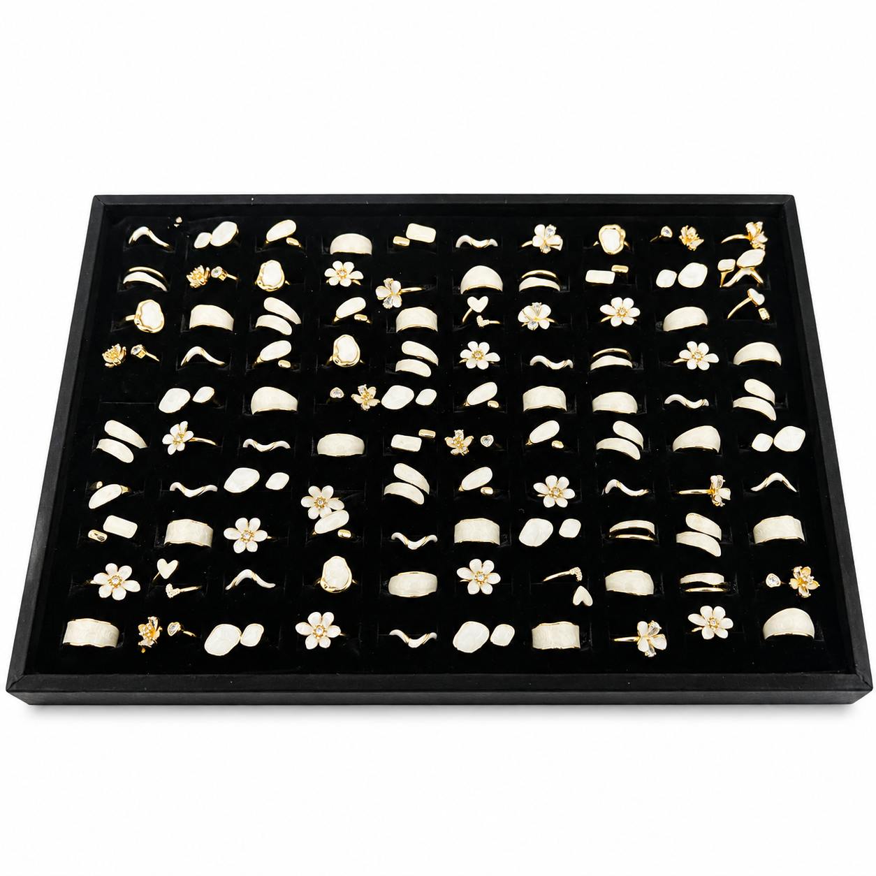 Mother of pearl ring set - Wholesale