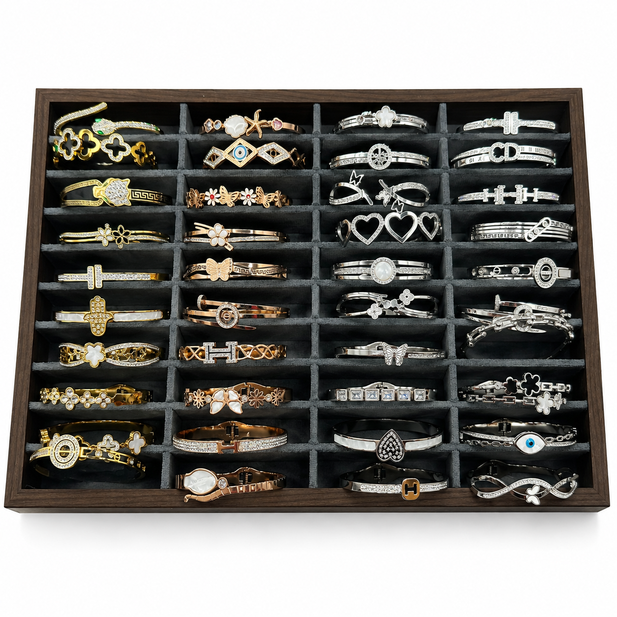 Luxury Bangle Set with Display Stand- Wholesale