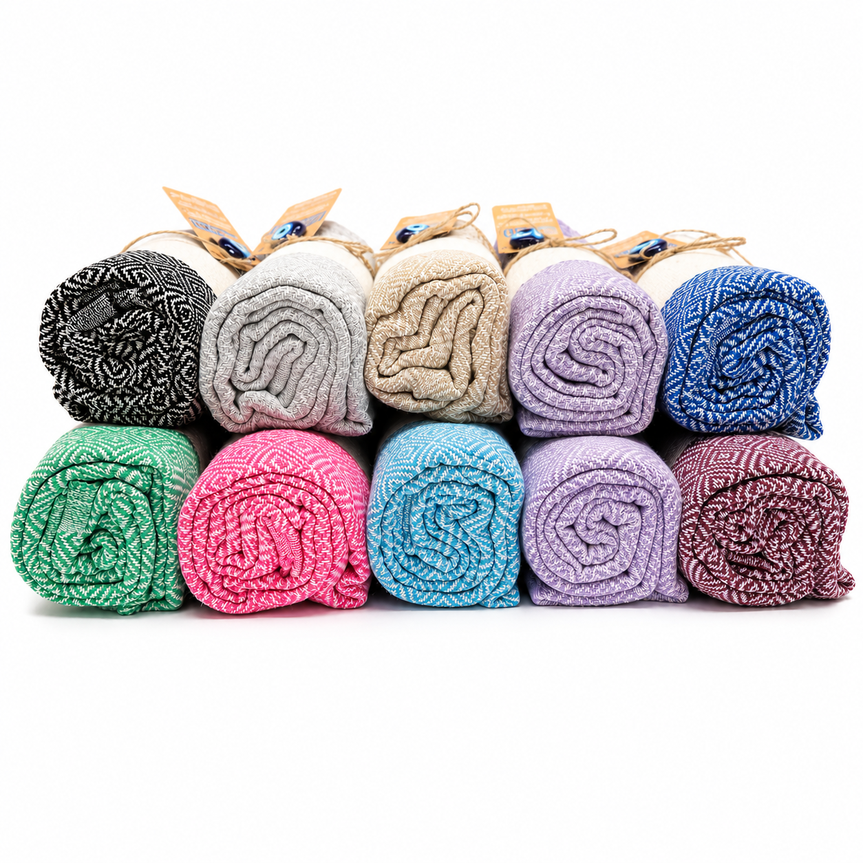 Diamond Turkish Towels Collection Mix Box