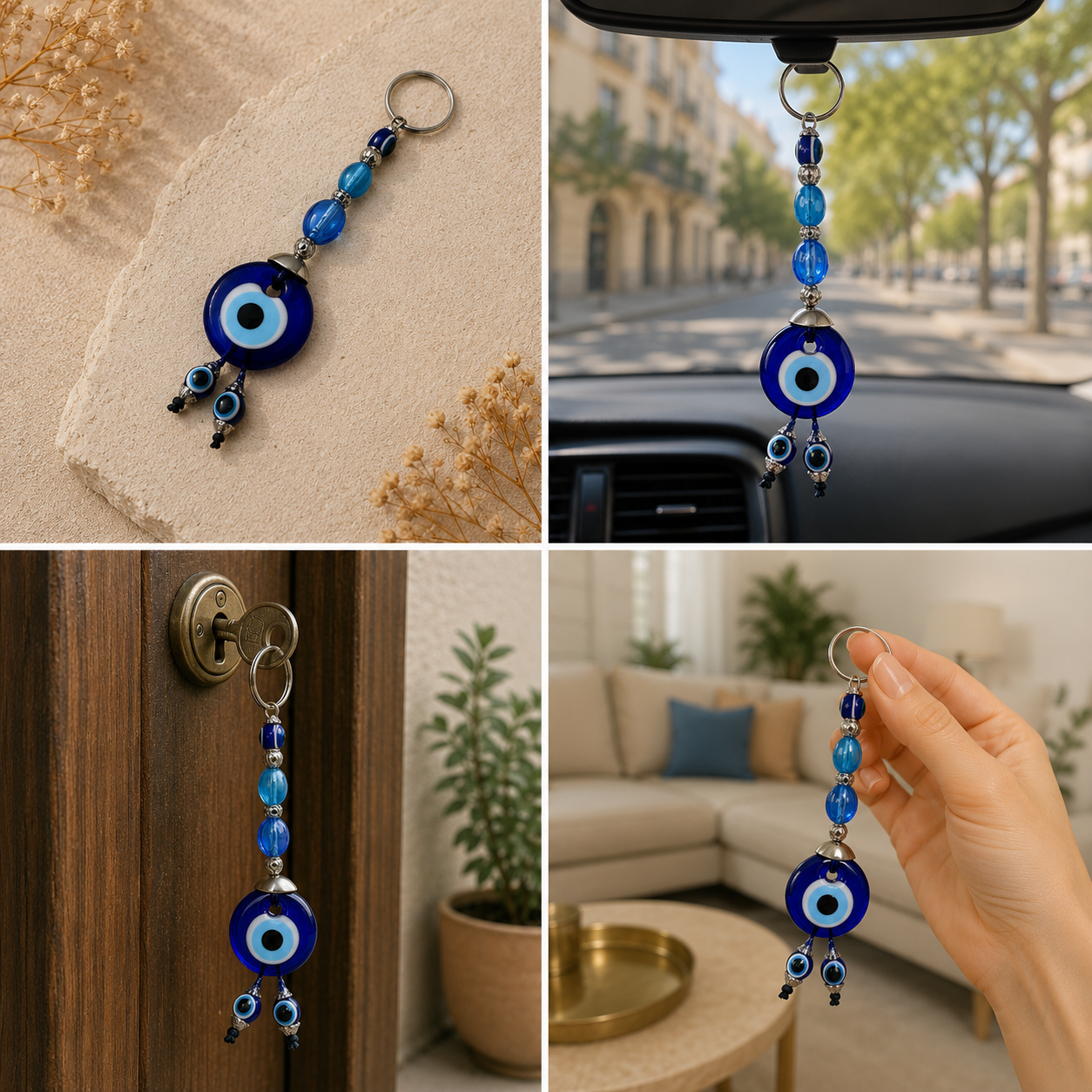 Evil Eye Keyrings - Wholesale