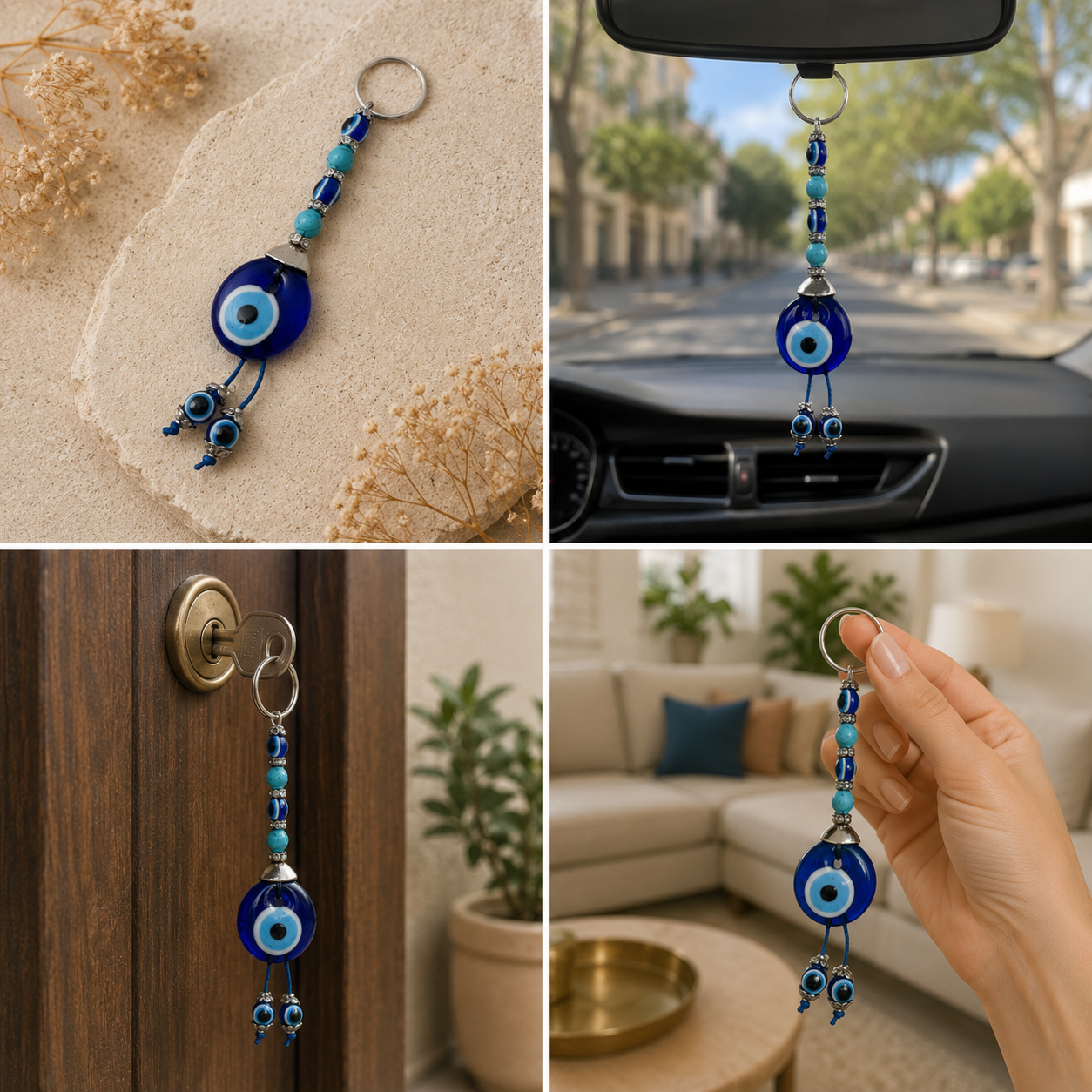 Evil Eye Keyrings - Wholesale