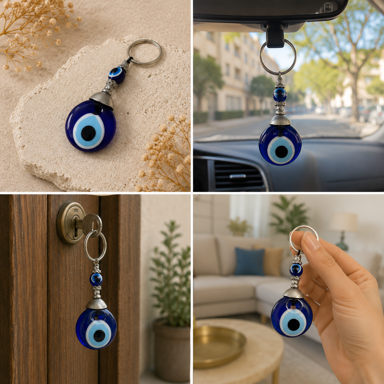 Evil Eye Keyrings - Wholesale