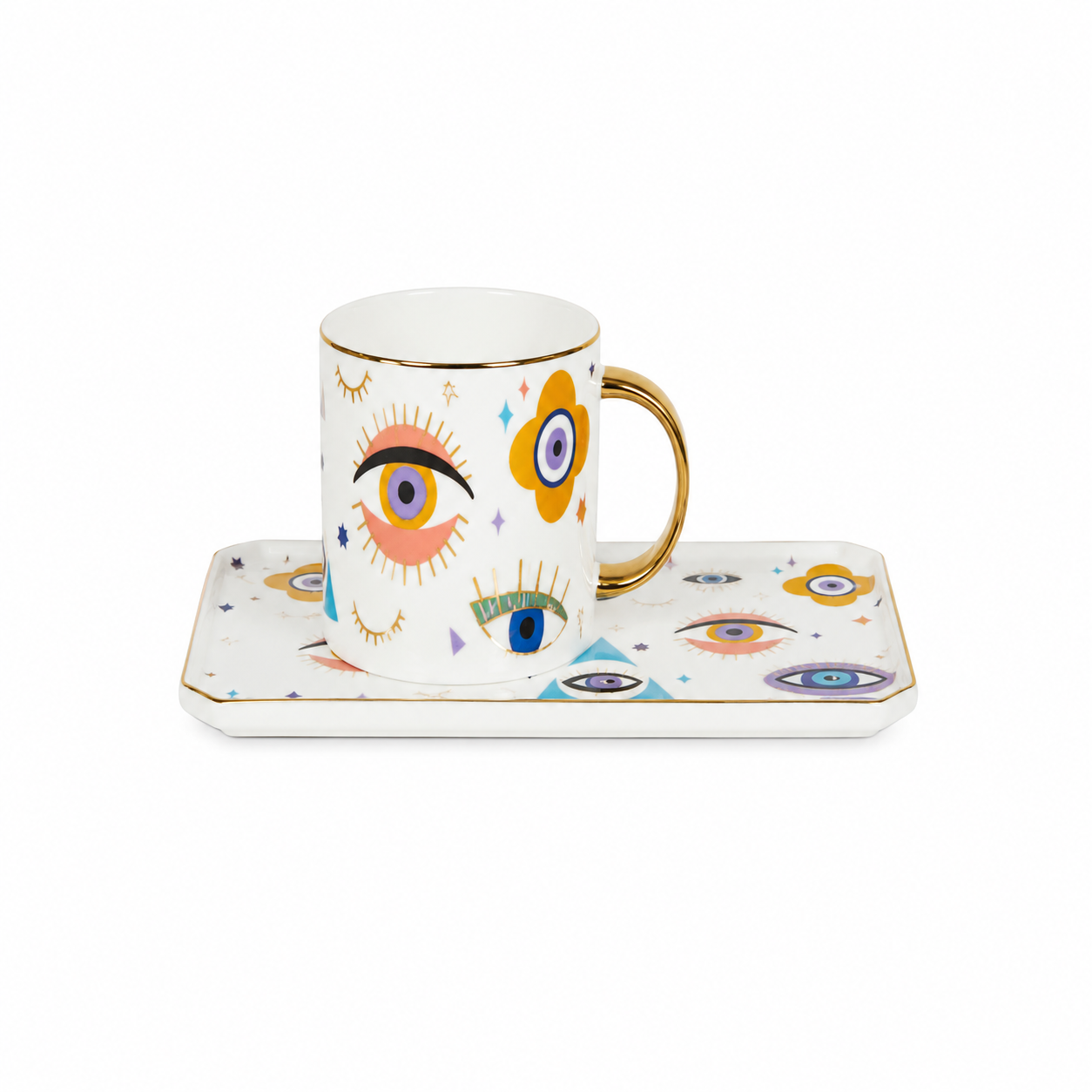 Evil Eye Mug & Tray Set - Wholesale