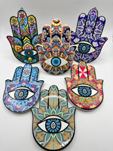 Hamsa Hand Stand Decor Mix Wholesale - 24 Pieces