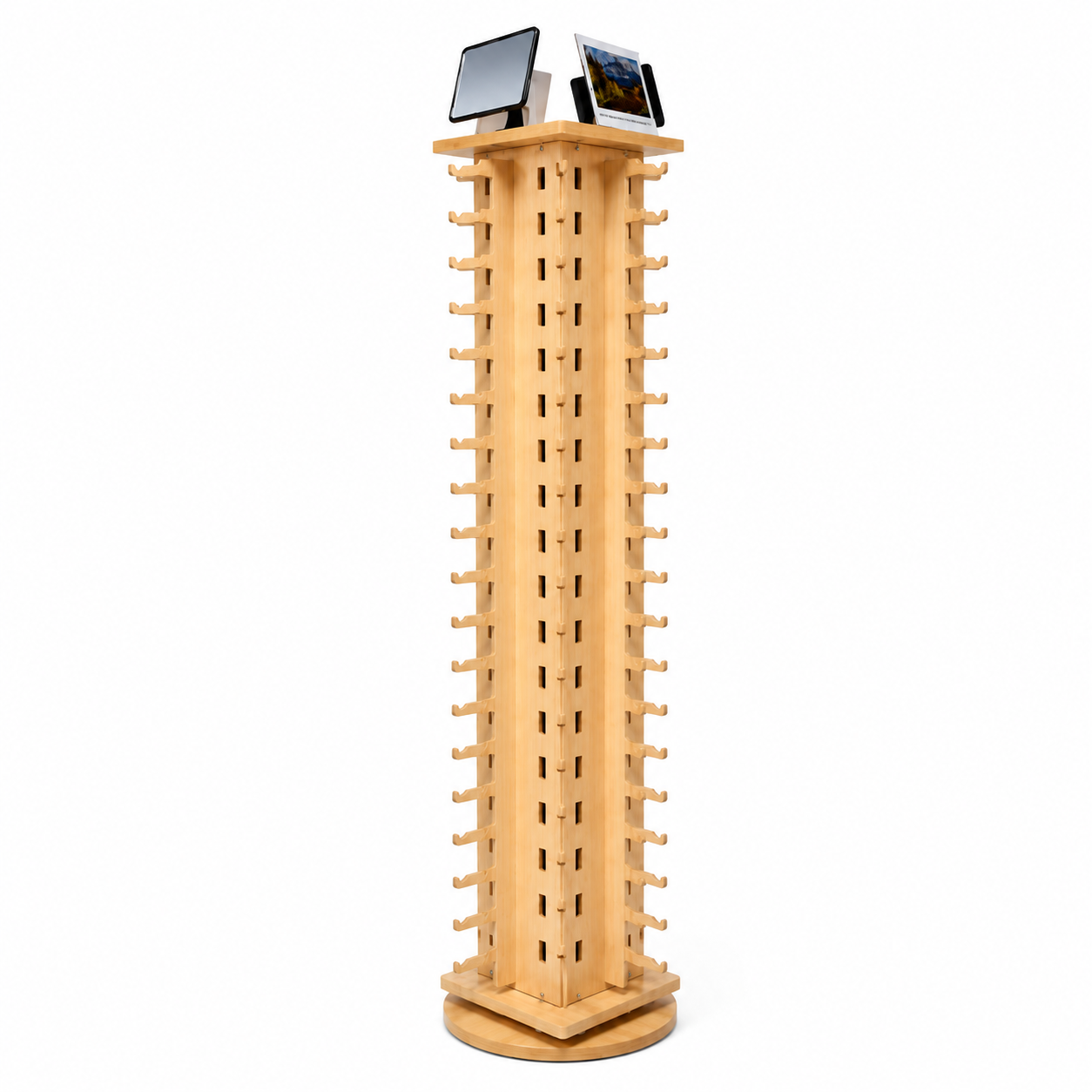 Wooden Sunglasses Display Stand Holds 80 Pairs