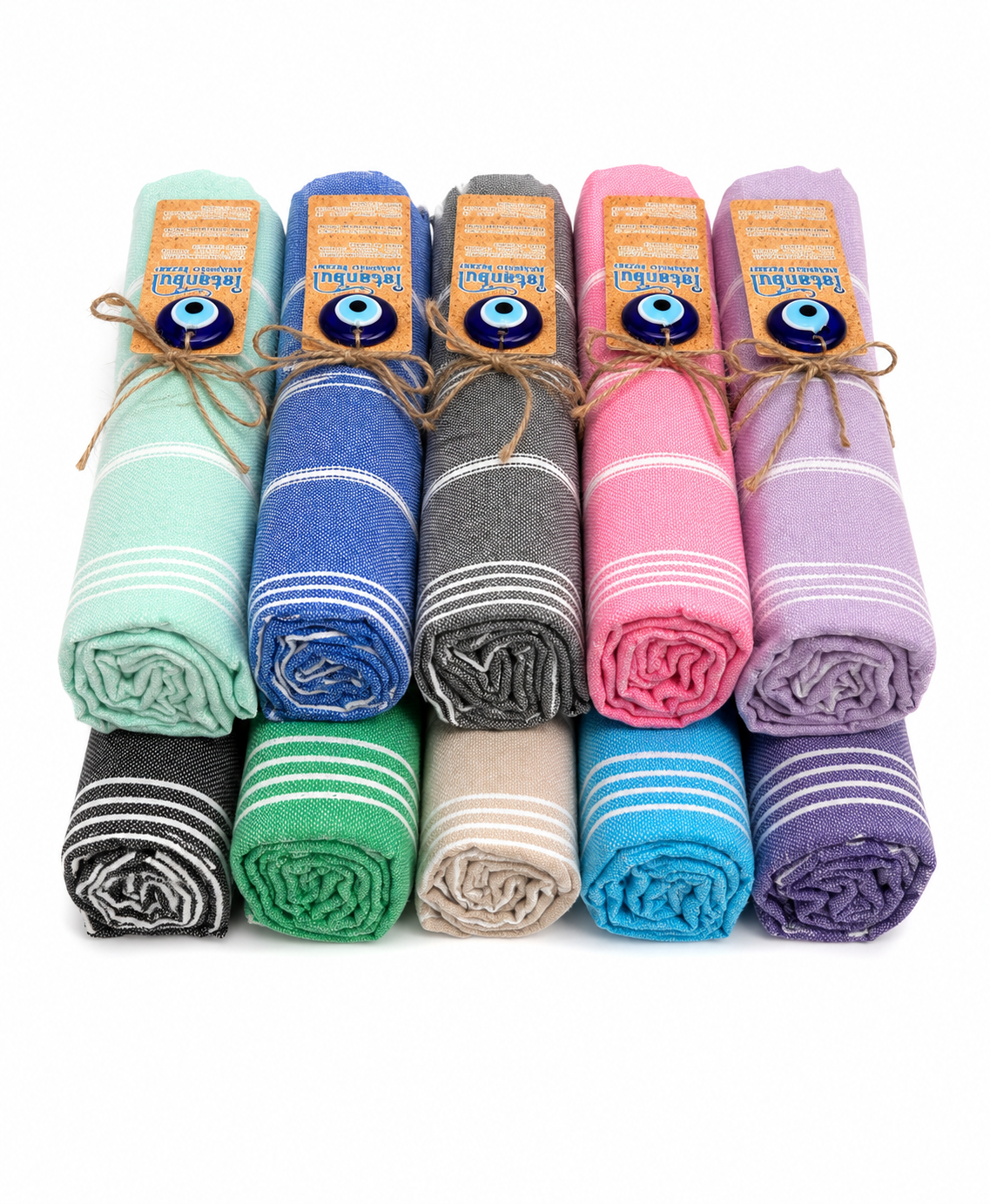Sultan Turkish Cotton Towel Mix Box I 50 Pack