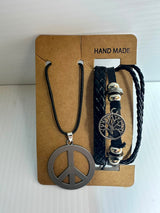 Men Necklace & Bracelet Set