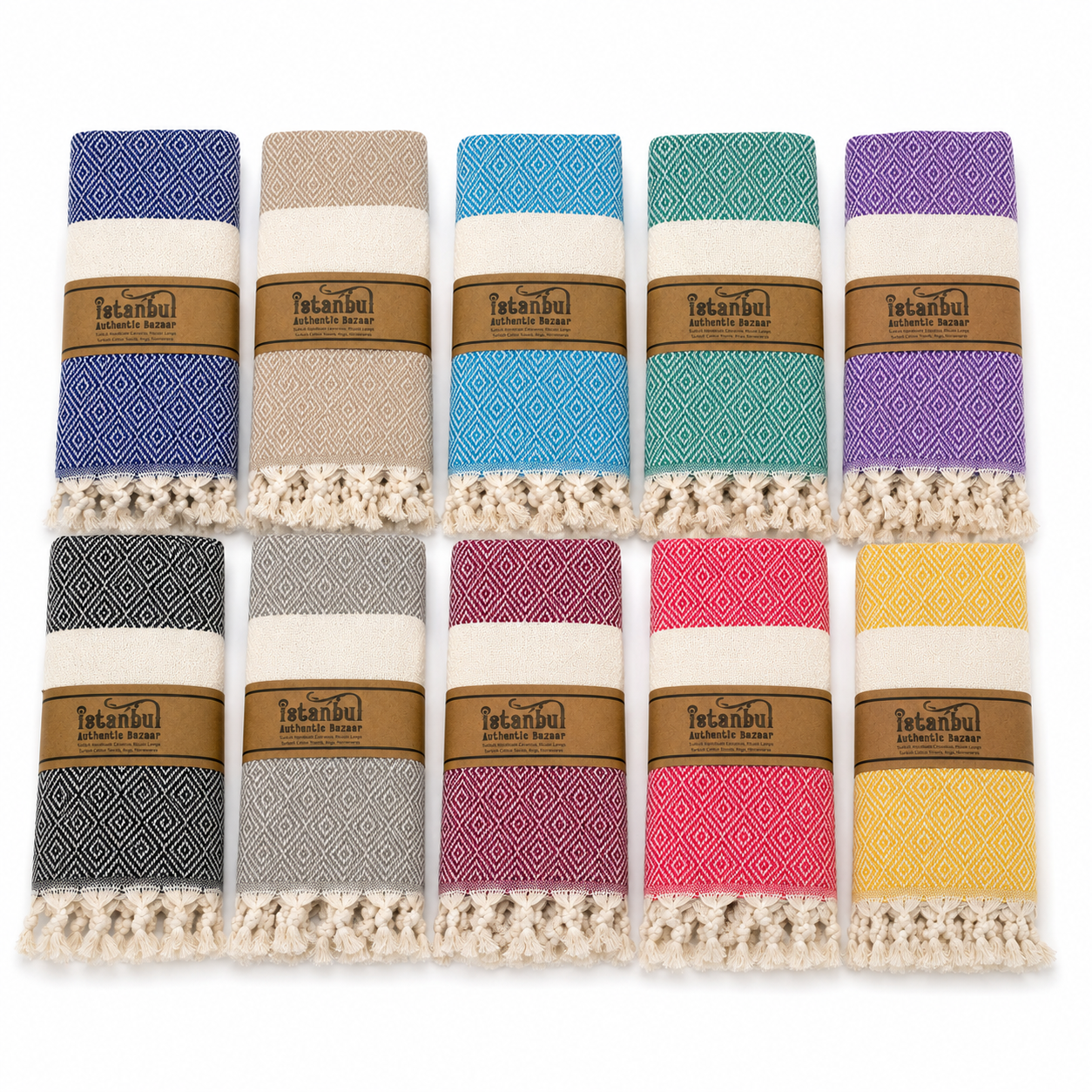 Turkish Hand Towel - Diamond - Wholesale
